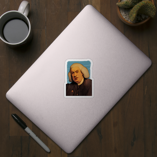 English writer Samuel Johnson illustration by Litstoy 